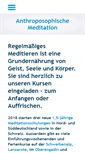 Mobile Screenshot of anthroposophische-meditation.de